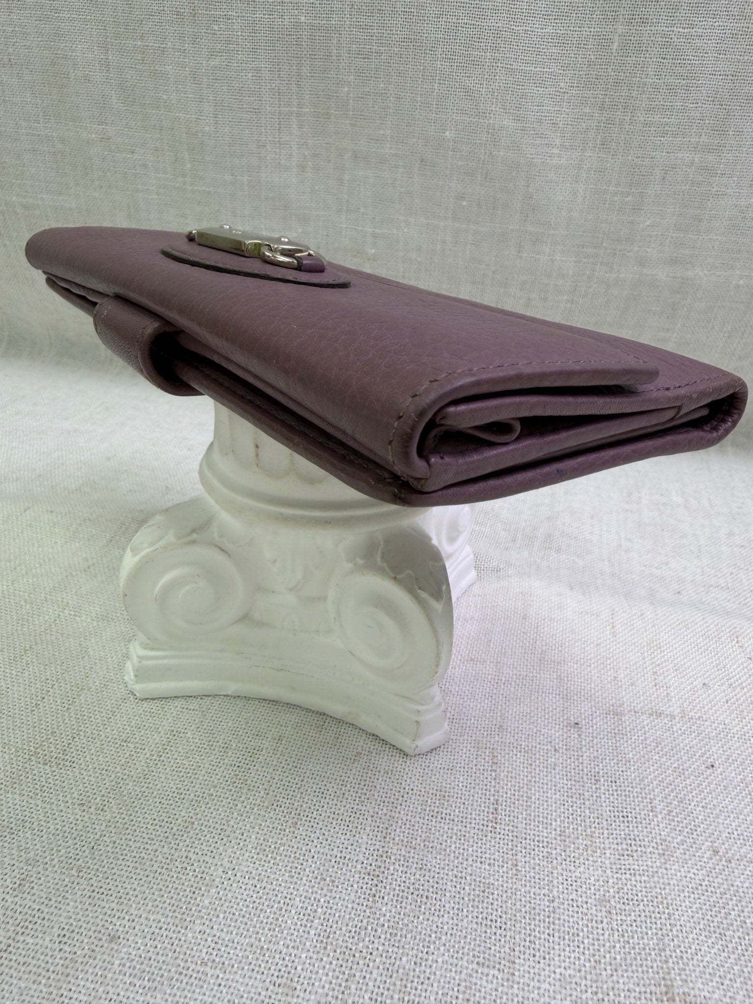 Gucci Purple Leather Long Wallet