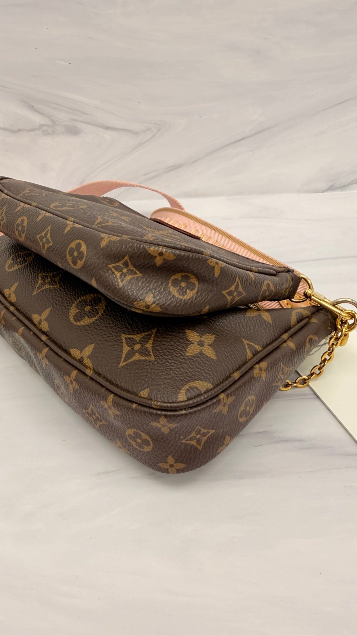 Louis Vuitton Monogram Pink Multi Pochette Crossbody Bag 