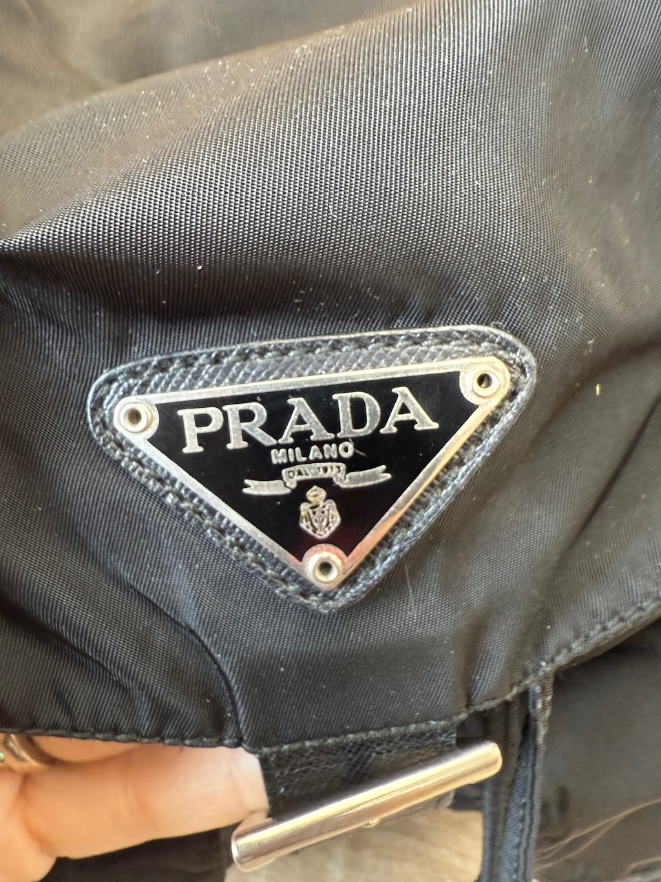 Prada Black Nylon Backpack