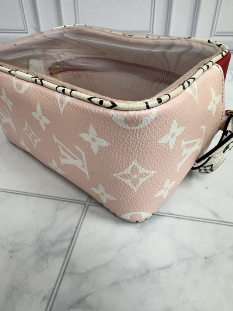 Louis Vuitton Red Monogram Giant Beach Pouch