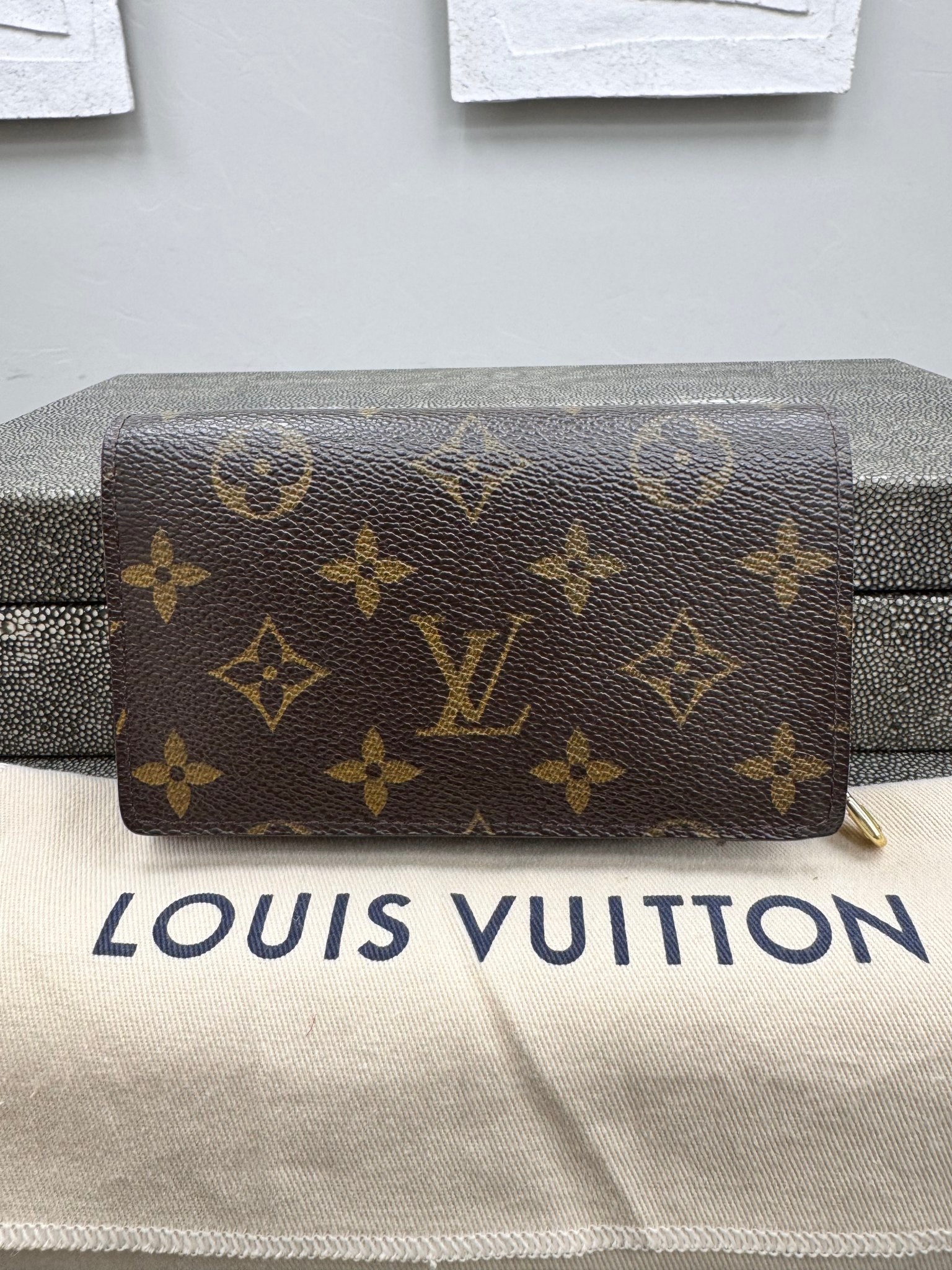 Louis Vuitton Monogram Porte Monnaie Compact Wallet 