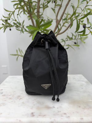 Prada Black Nylon Pouch