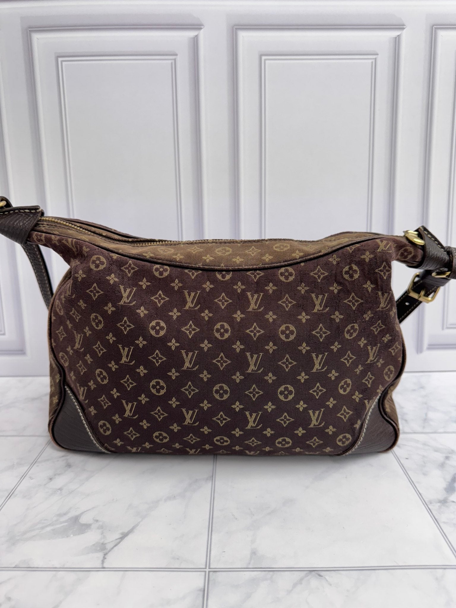 Louis Vuitton Mini Lin Canvas Boulogne Shoulder Bag