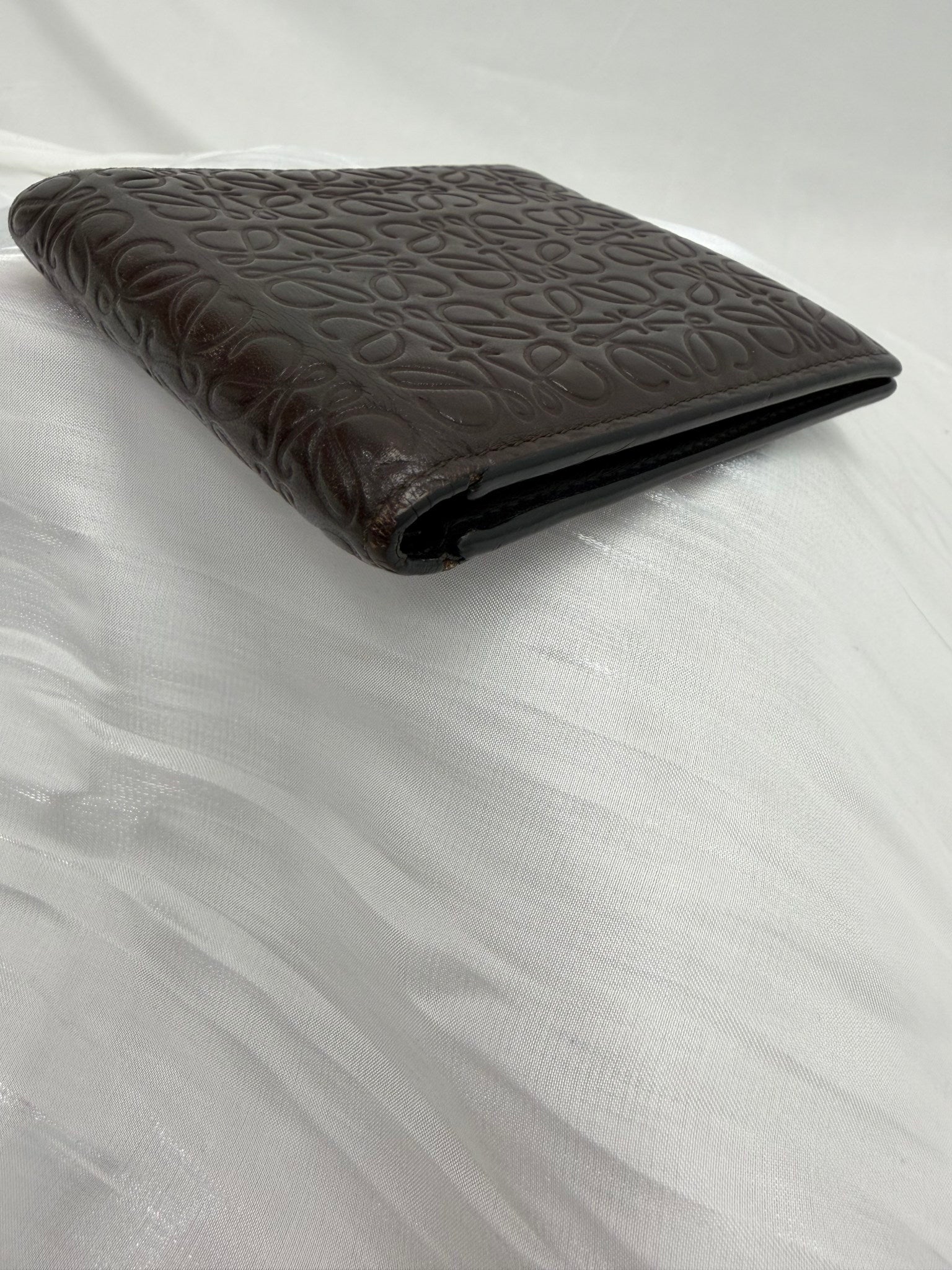 Loewe Brown Leather Anagram Bifold