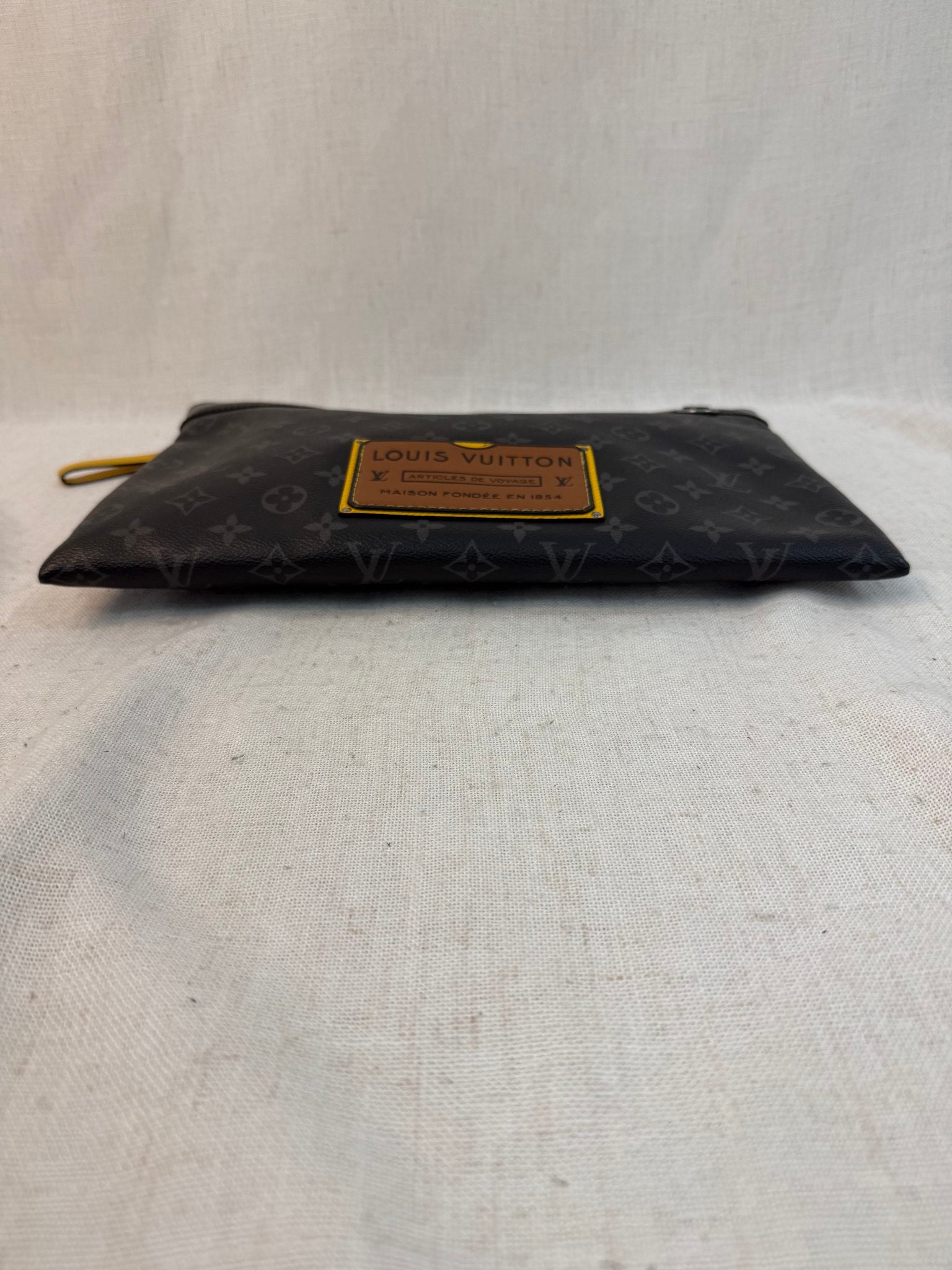 Louis Vuitton Monogram Eclipse Gaston Label GM Pochette