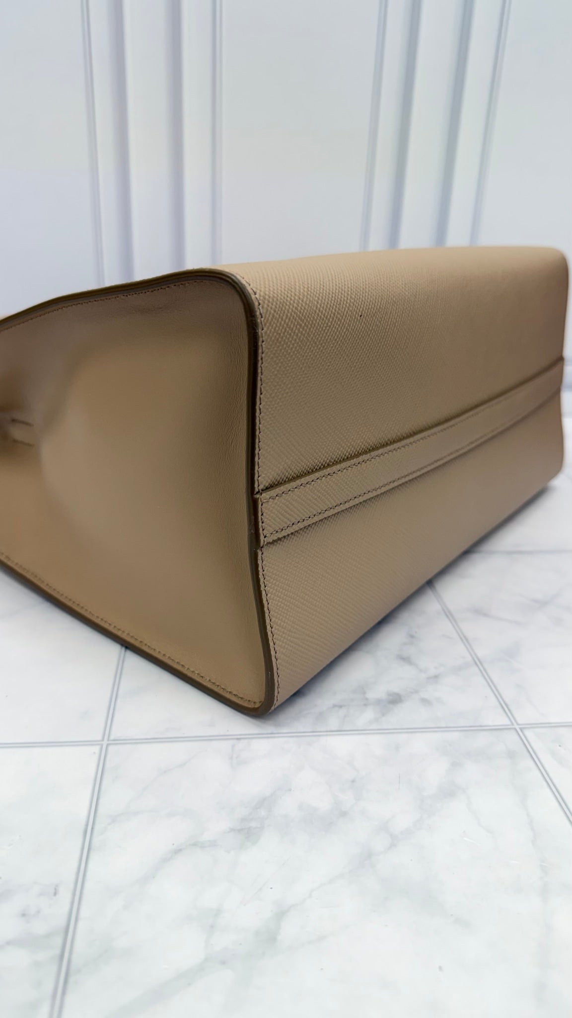 Prada Dust Rose Saffiano Monochrome Medium 2Way Tote Bag