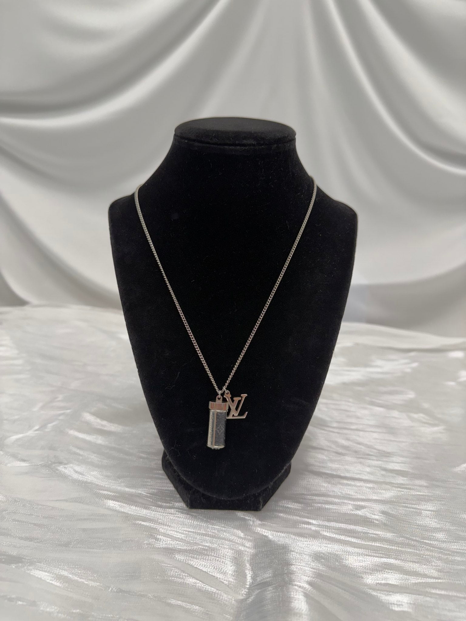 Louis Vuitton Monogram Eclipse  Charms Necklace