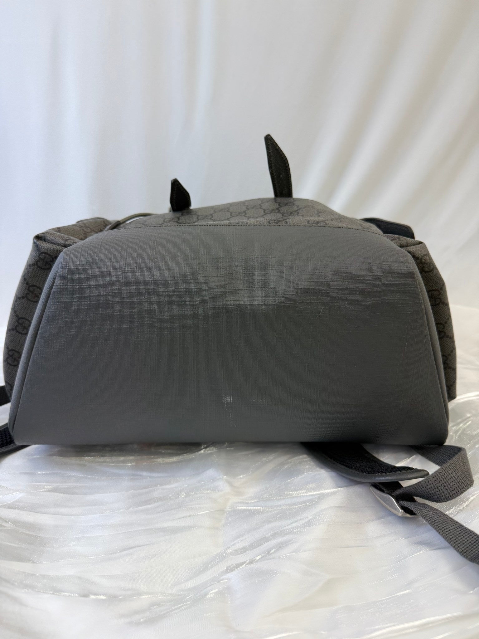 Gucci Gray Coated Canvas Ophidia Backpack