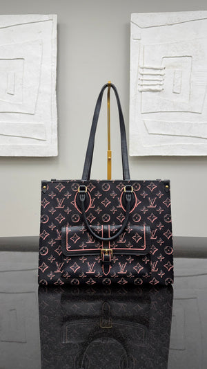 Louis Vuitton Black & Pink Fall for You Monogram Neo On The Go MM