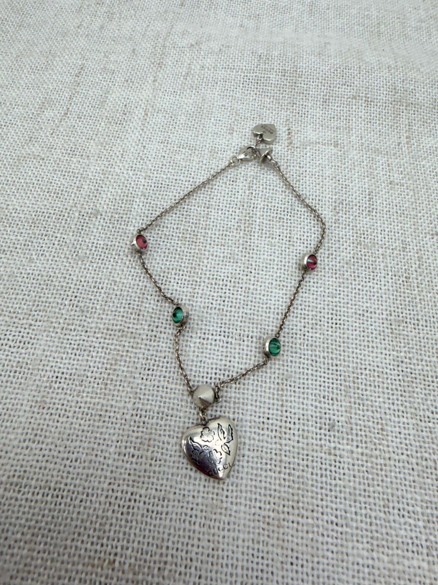 Gucci Silver Blind For Love Bracelet