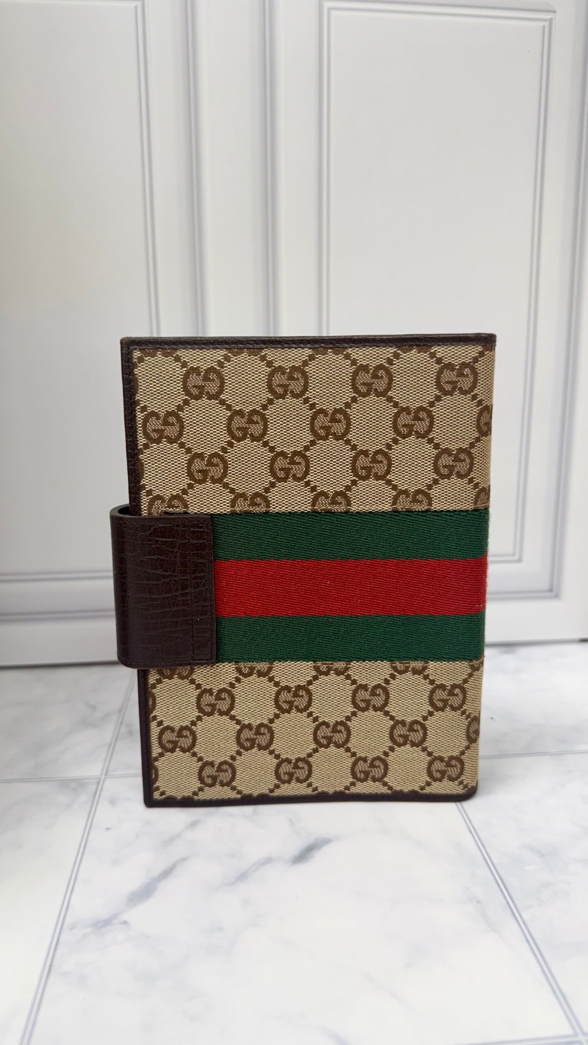 Gucci GG Canvas Web Agenda MM Cover 