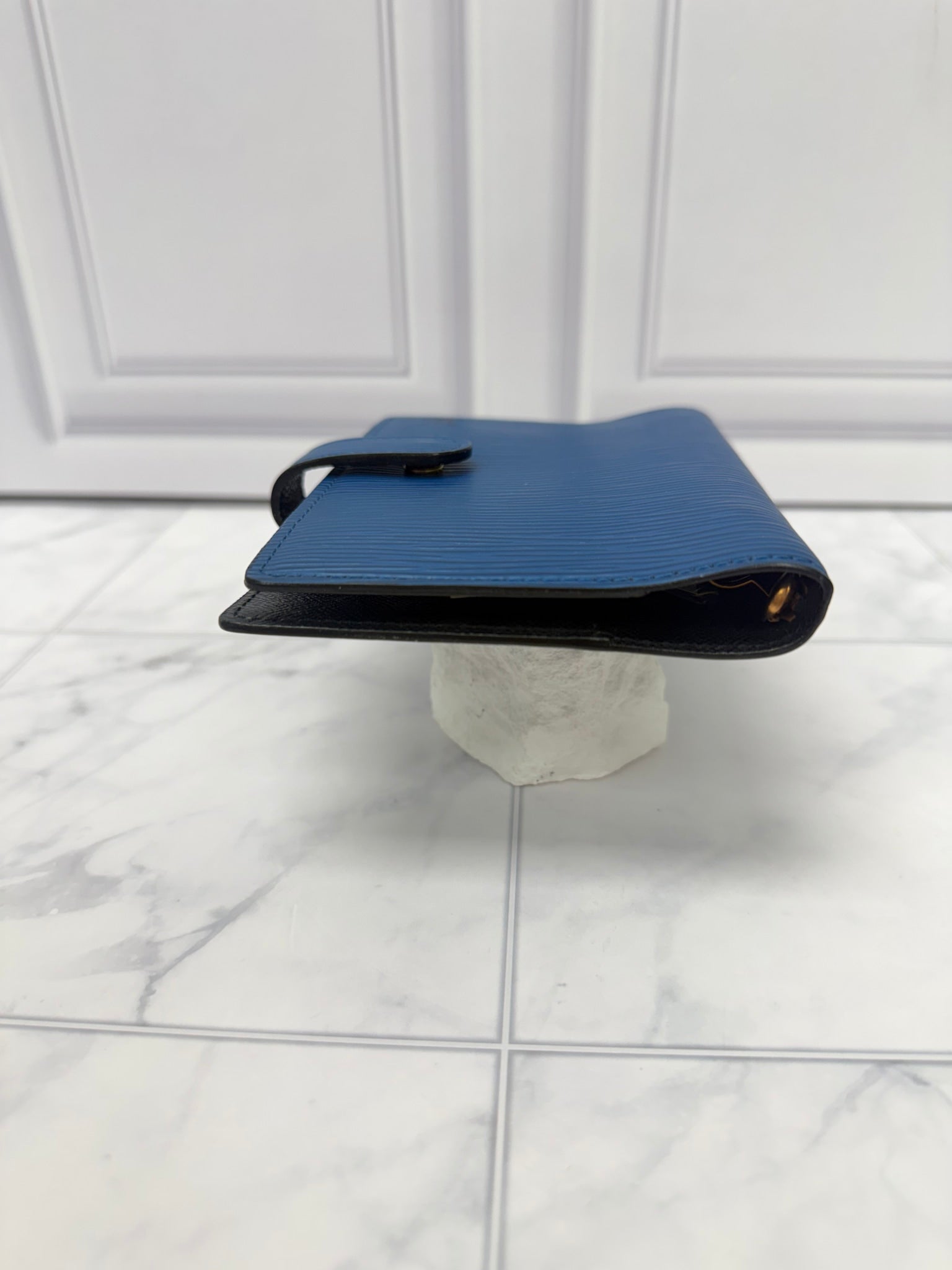 Louis Vuitton Blue Epi Leather Passport Agenda Cover PM 