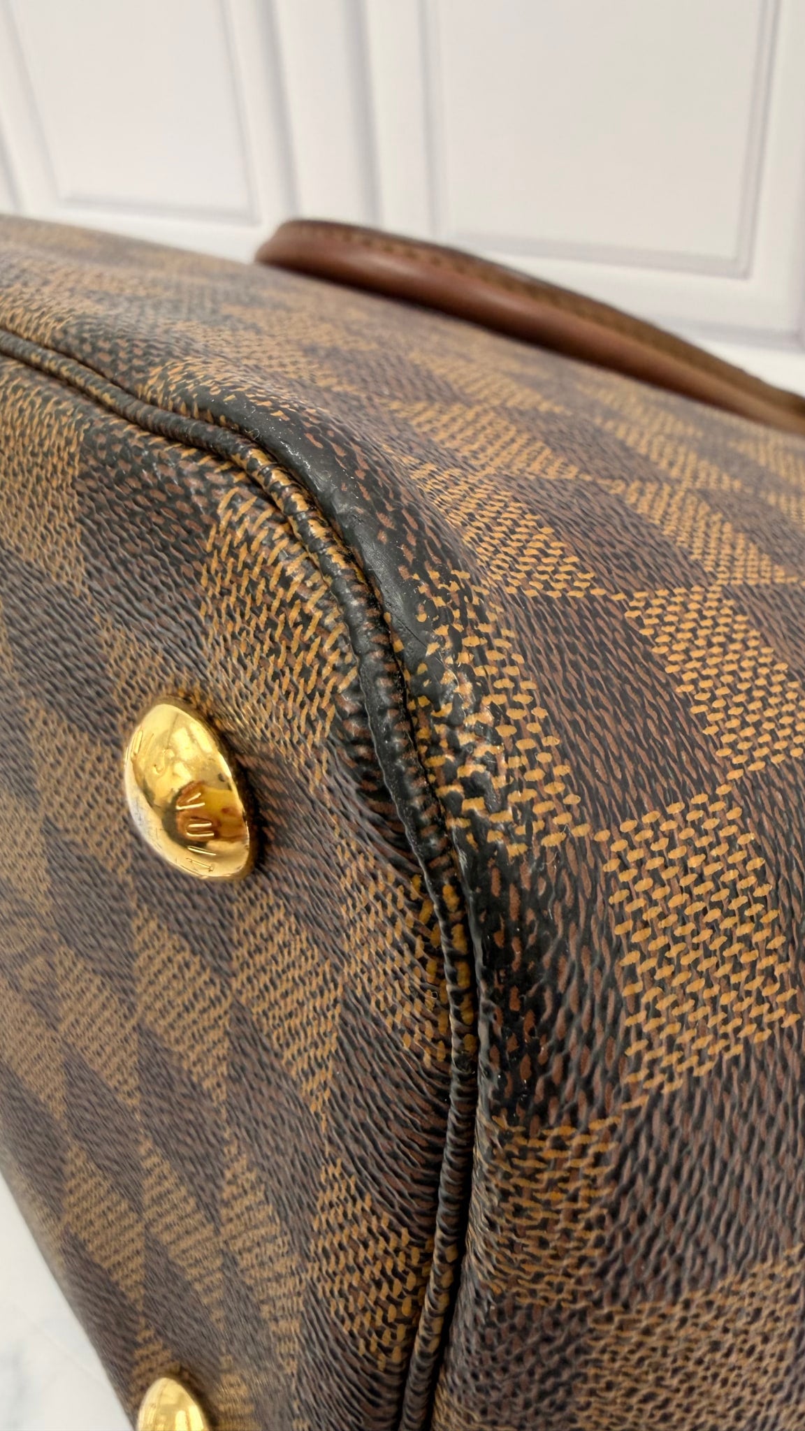 Louis Vuitton Damier Ebene Belmont Tote Bag