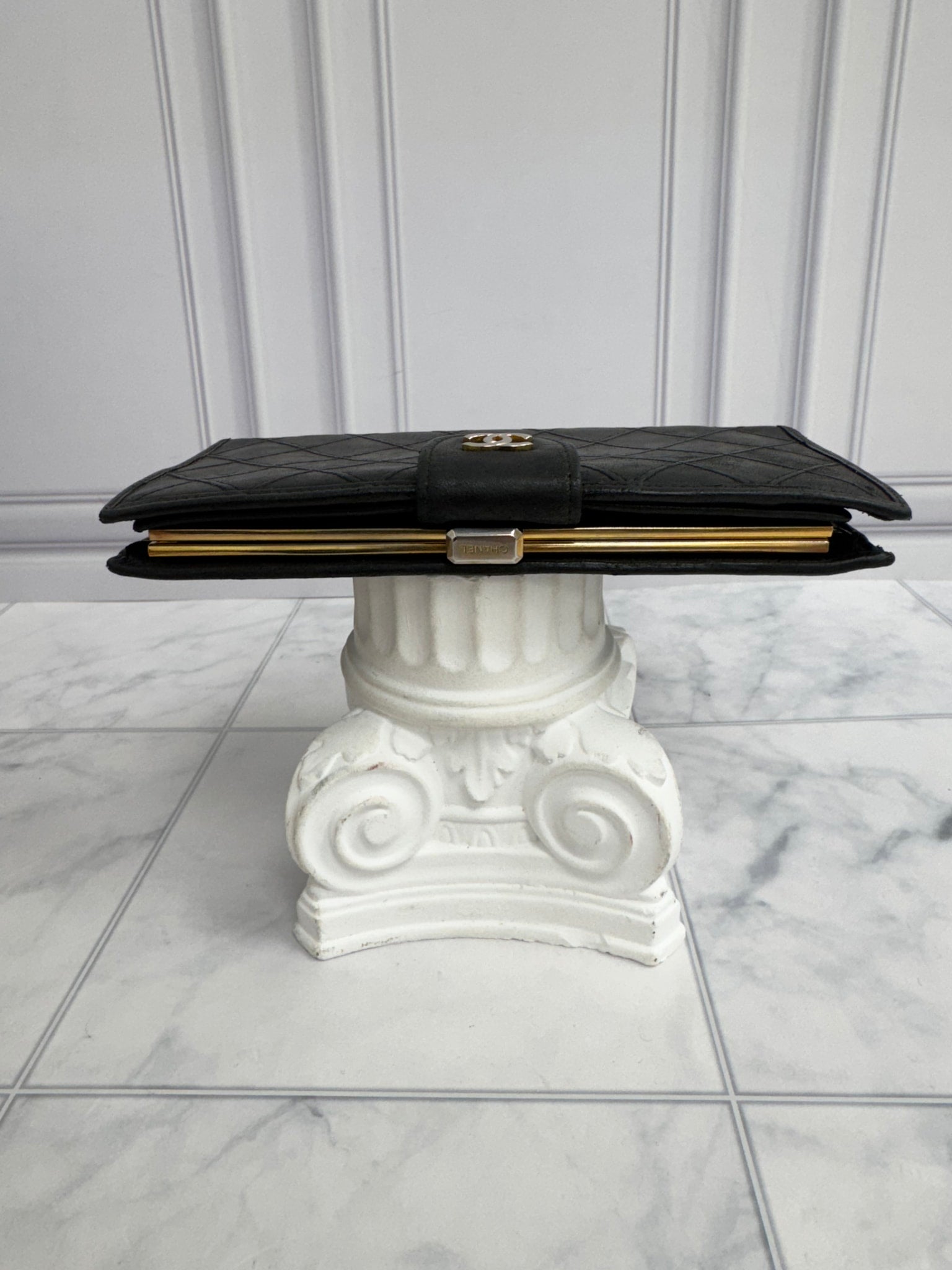 Chanel Black Quilted Lambskin Long Wallet