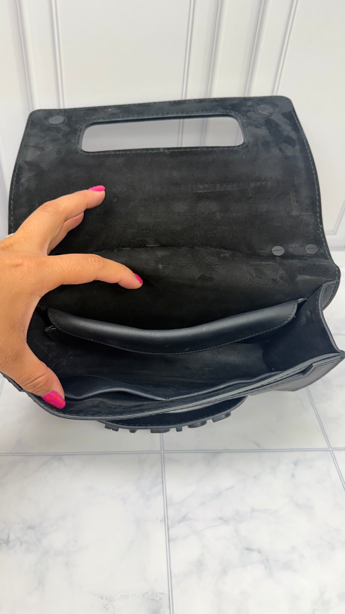 Christian Dior Black Matte Leather J’Adior Flap Crossbody Bag 