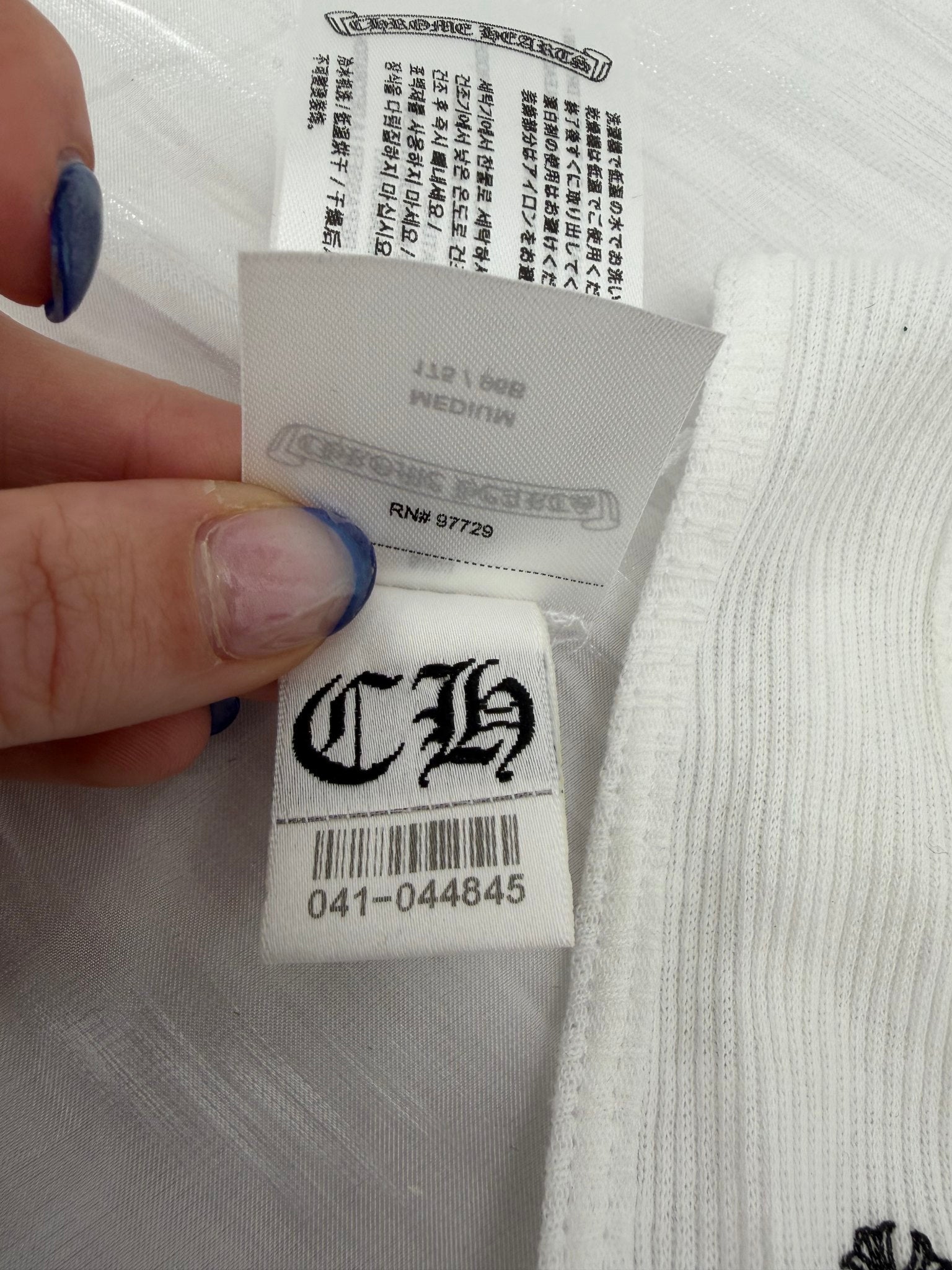 BRAND NEW- Chrome Hearts White Tank Top 