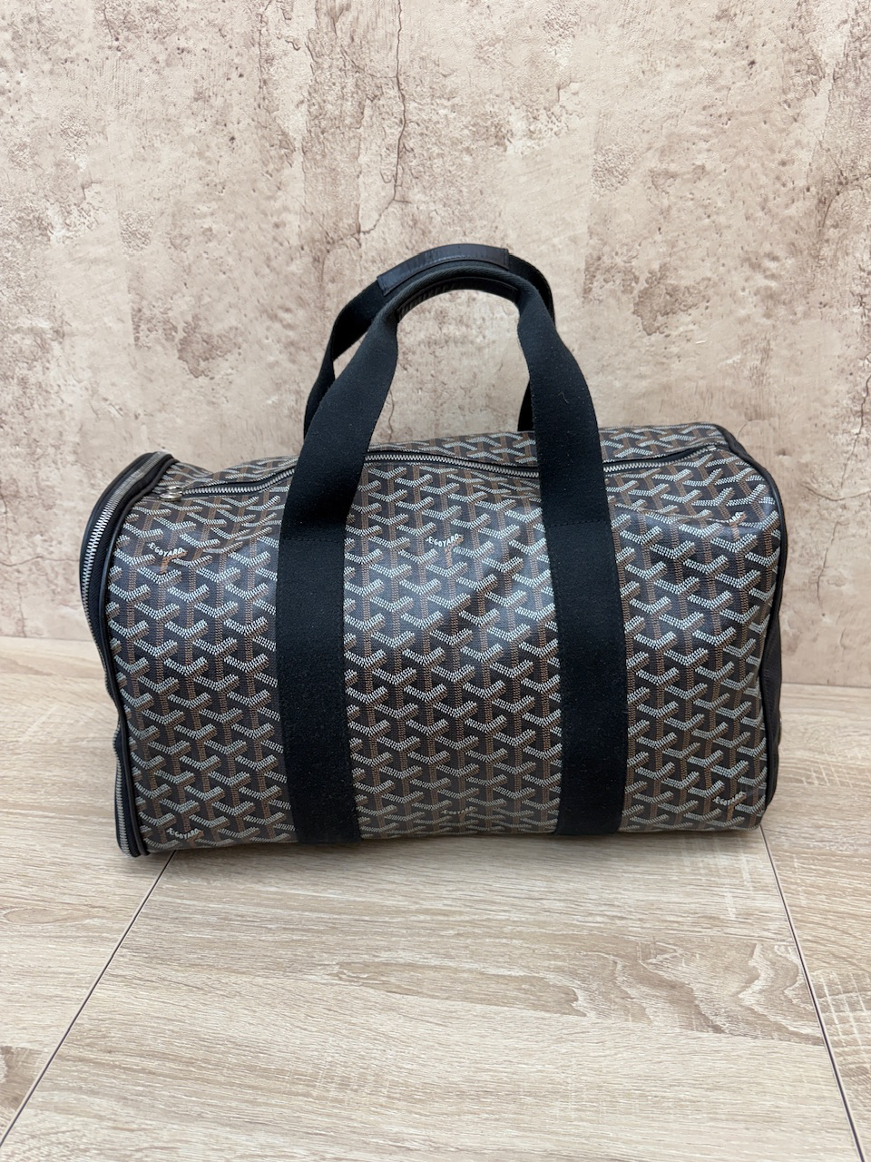 Goyard Black & Brown Voltigeur MM Pet Carrier