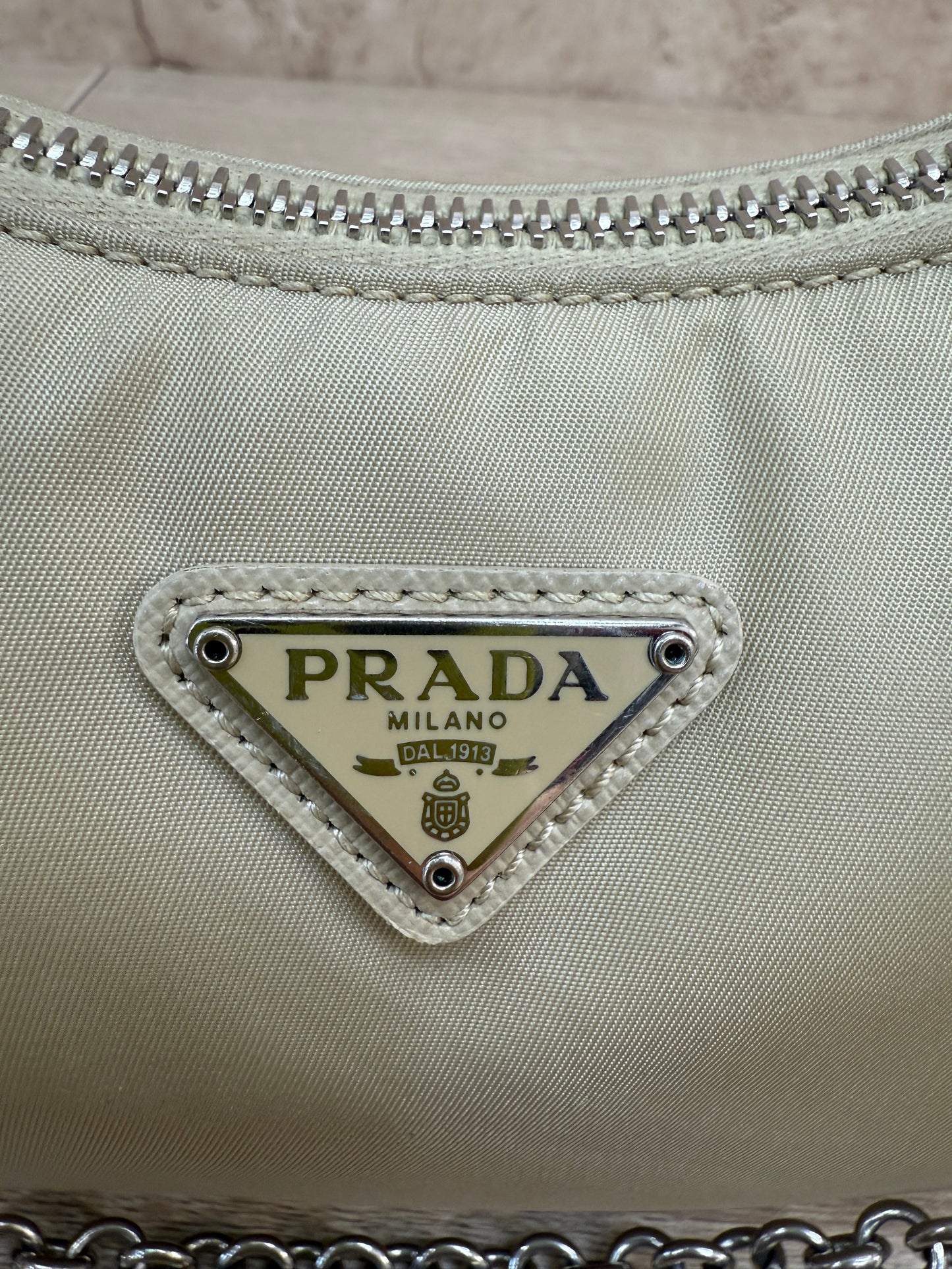 Prada Tan Nylon Re-Edition Crossbody