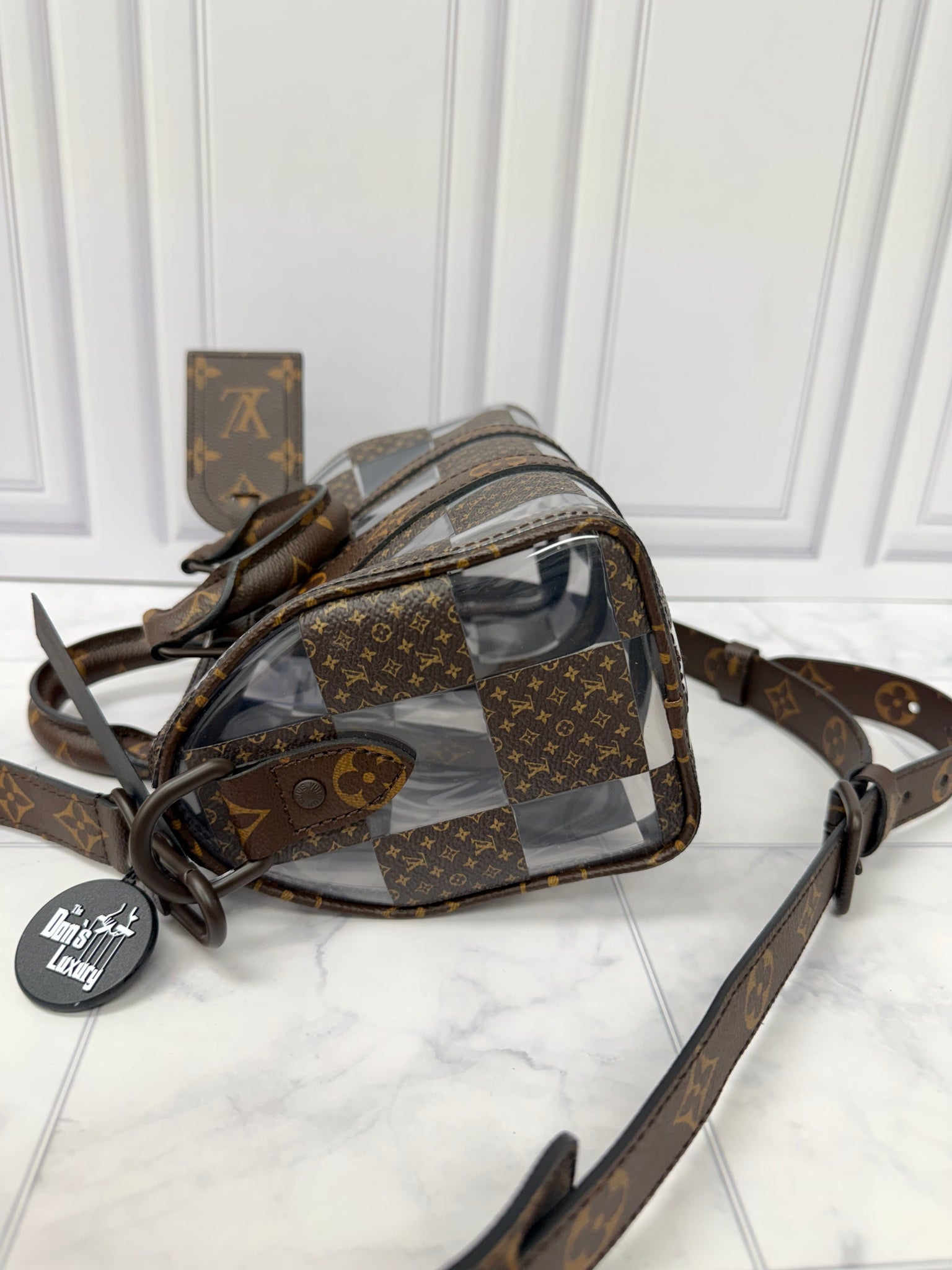 Louis Vuitton Monogram Clear PVC Keepall 25 Bandouliere 