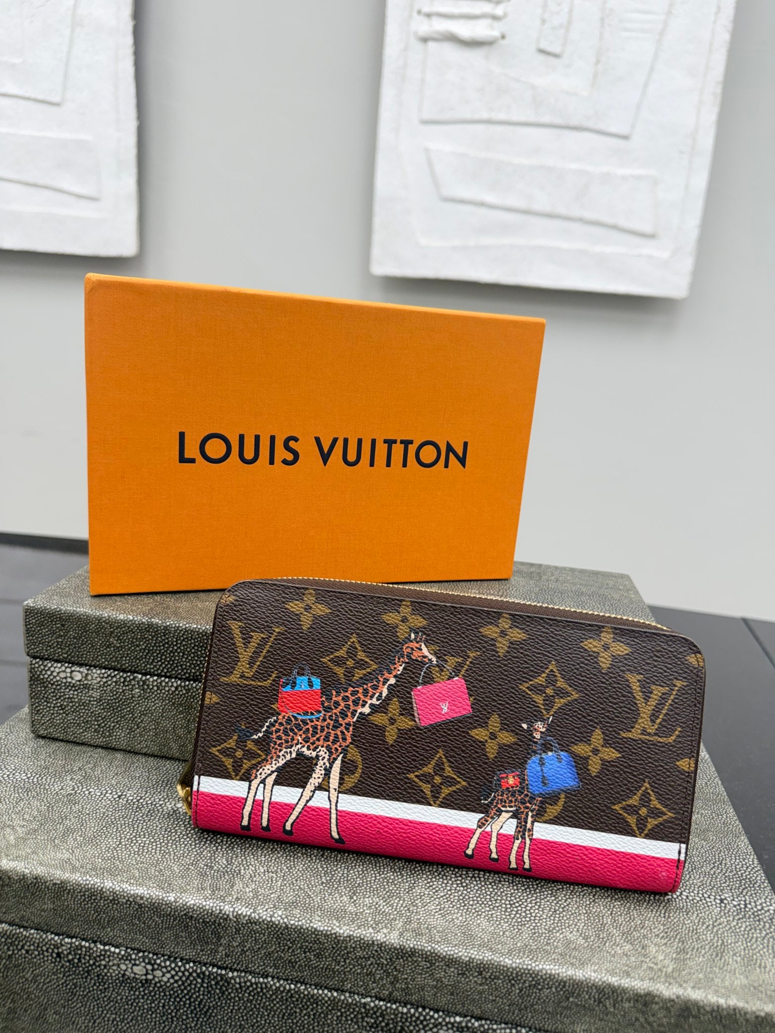 Louis Vuitton Monogram Christmas Animation Zippy Wallet