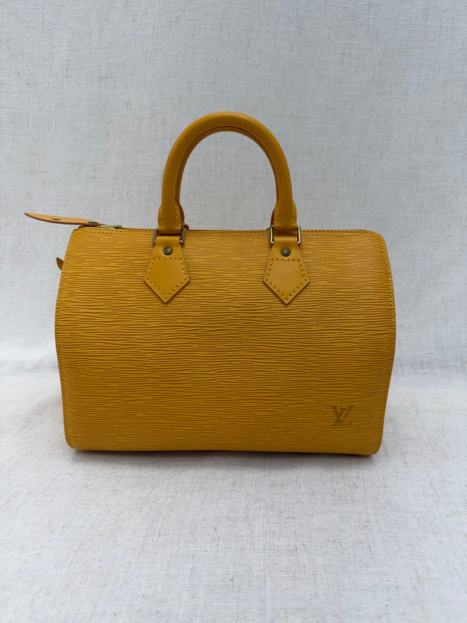 Louis Vuitton Yellow Epi Speedy 30