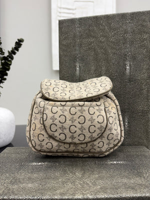 Celine Beige Cotton Baby Backpack