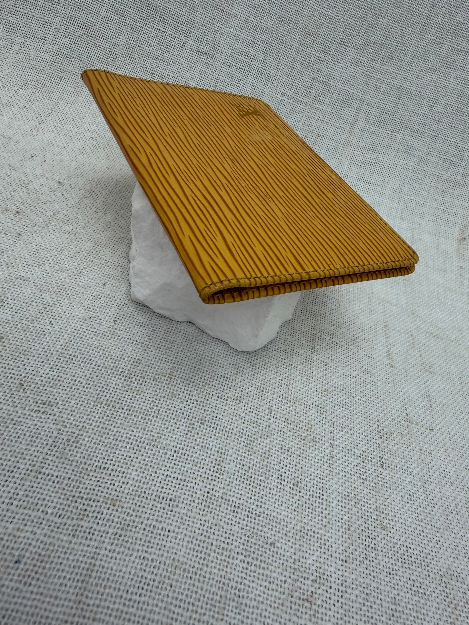 Louis Vuitton Yellow Epi Leather ID Case