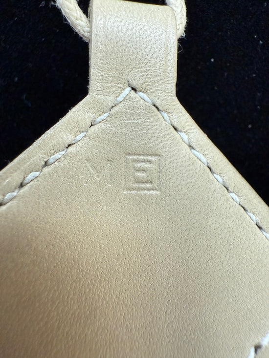 Hermes Tan Leather Pendant Necklace