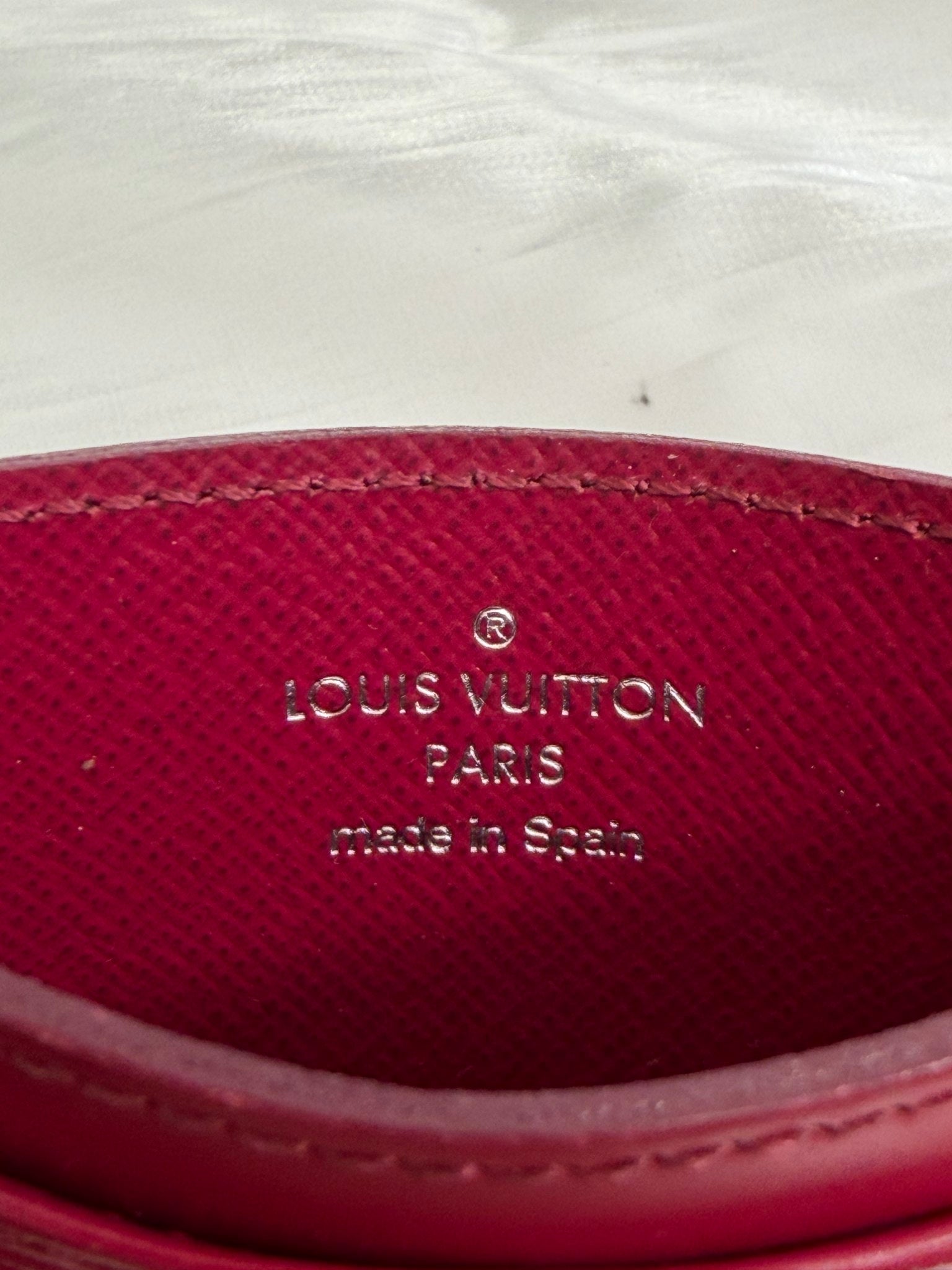 Louis Vuitton Dark Fuchsia  Epi Card Case