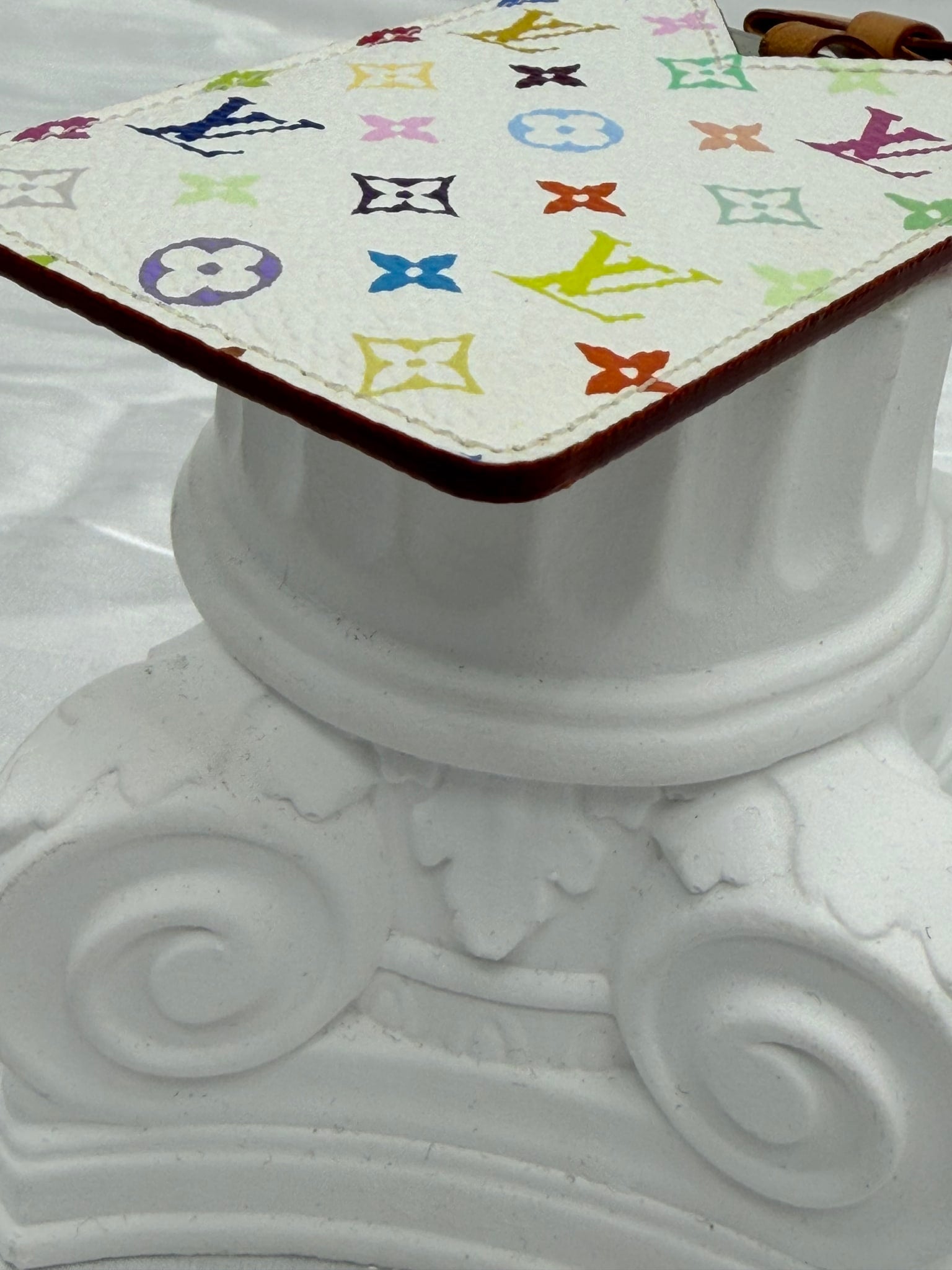 Louis Vuitton White Multicolor Monogram  Mirror & Case