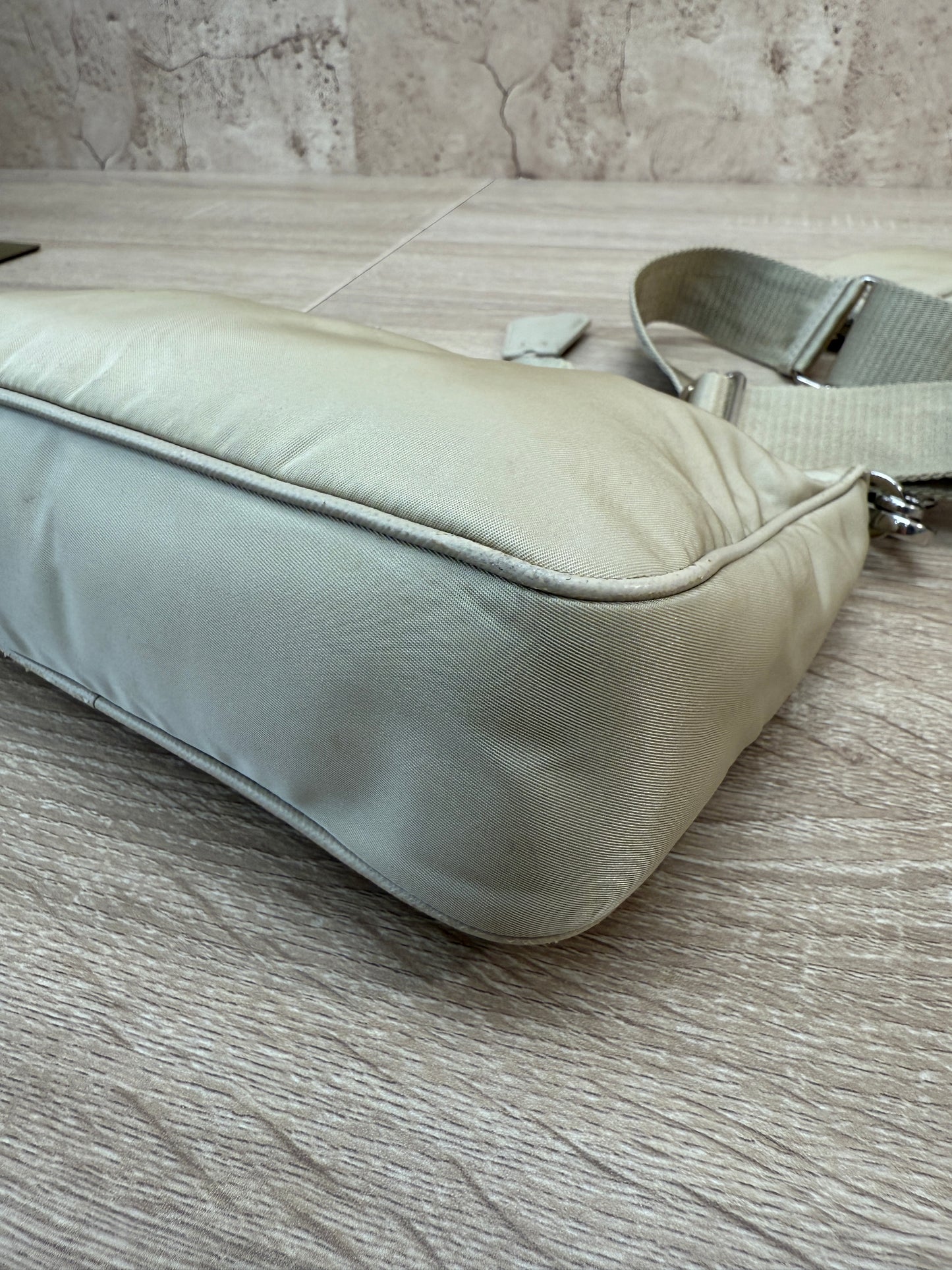 Prada Tan Nylon Re-Edition Crossbody