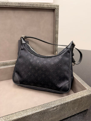 Louis Vuitton Black Satin Mini Boulounge Shoulder Bag