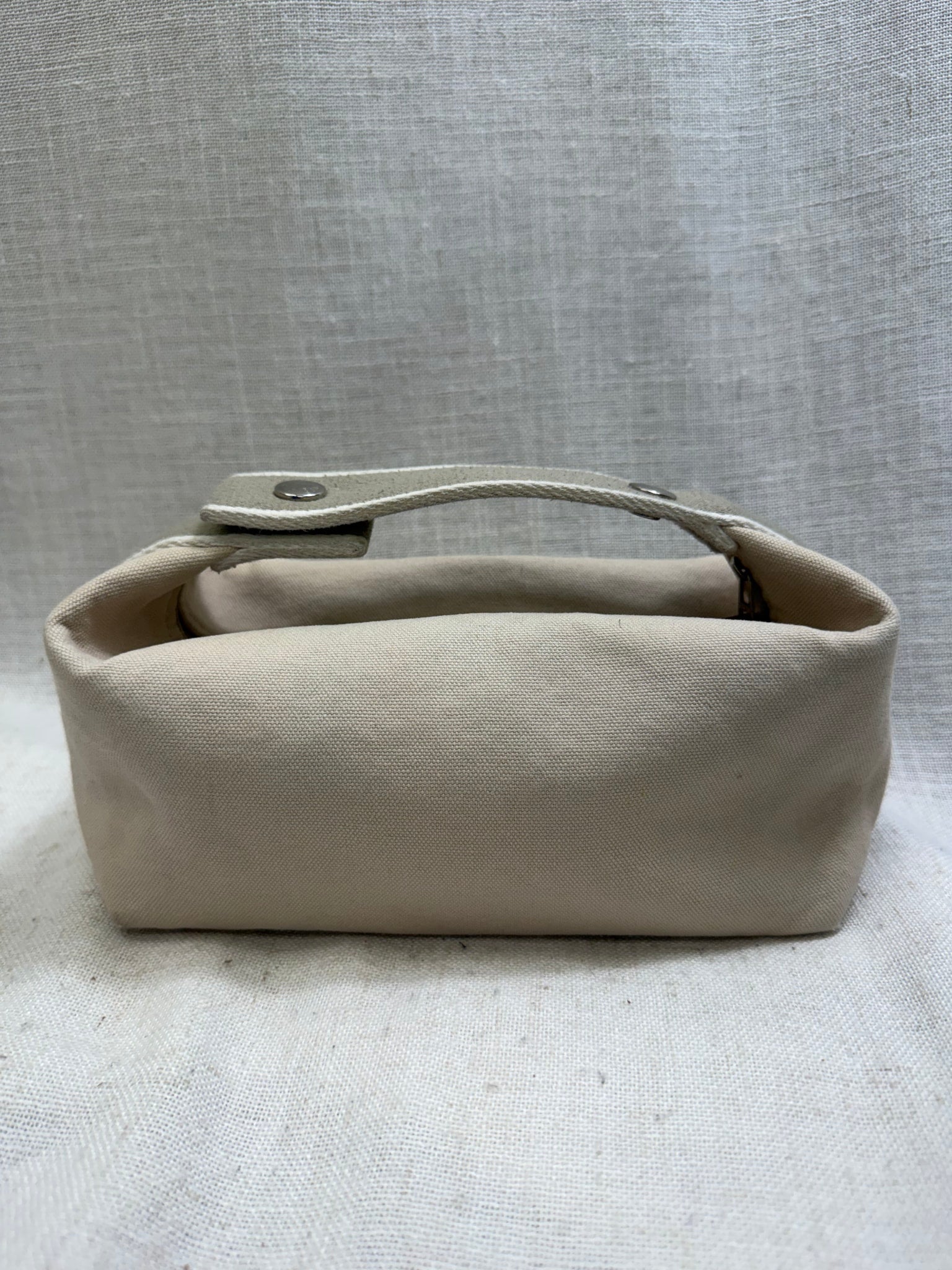 Hermes Cream Canvas Bride-A-Brac PM Case 