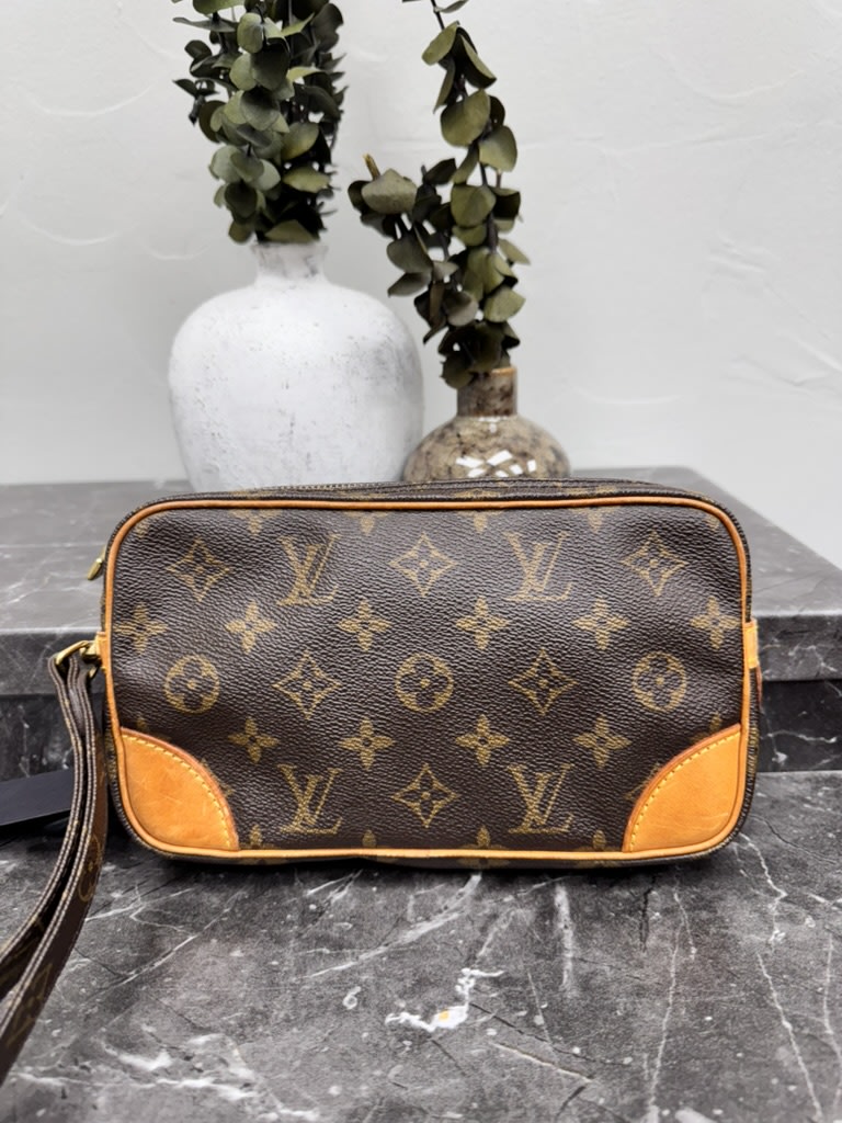 Louis Vuitton Monogram Dragonne PM Clutch