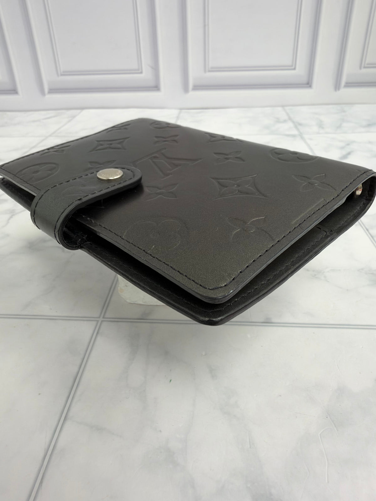 Louis Vuitton Grey Monogram Mat Agenda Cover PM