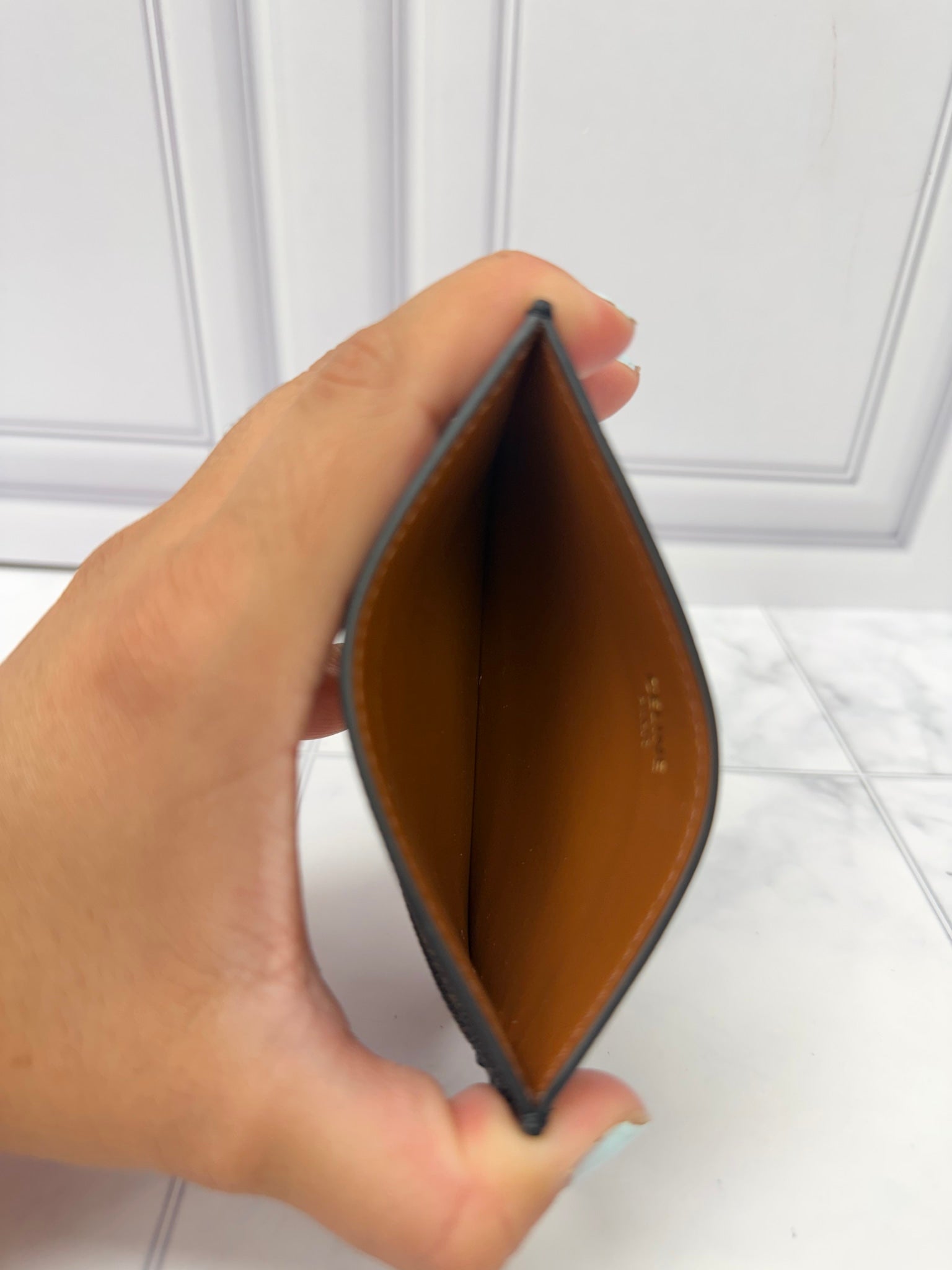Celine Brown Triomphe Card Holder