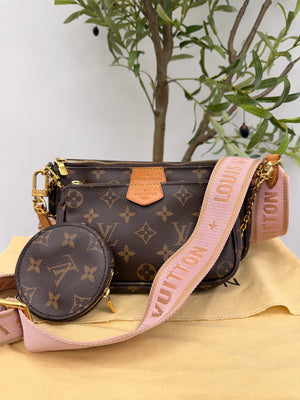 Louis Vuitton Monogram Multi Pochette Accessories Rose Clair Crossbody