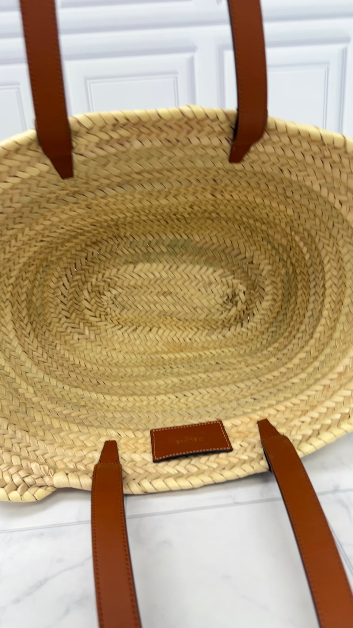 BRAND NEW - Celine Natural Straw Large Tote Bag 