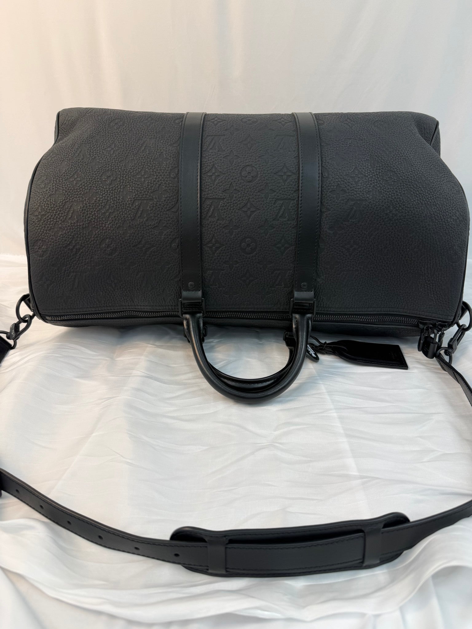 Louis Vuitton Black Empreinte Leather Bandouliere 50