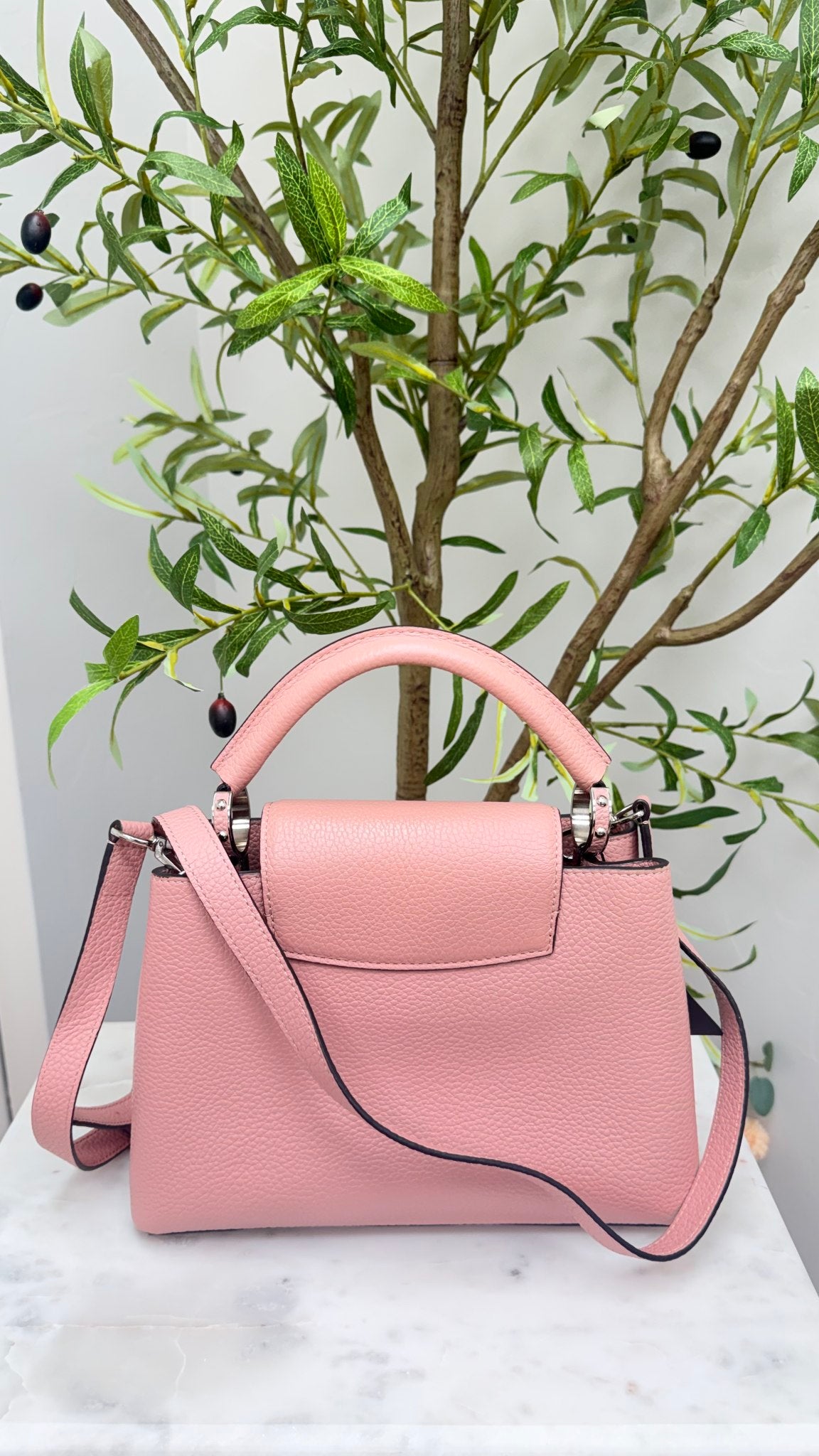 Louis Vuitton Magnolia Taurillion Leather Capucines BB Bag 