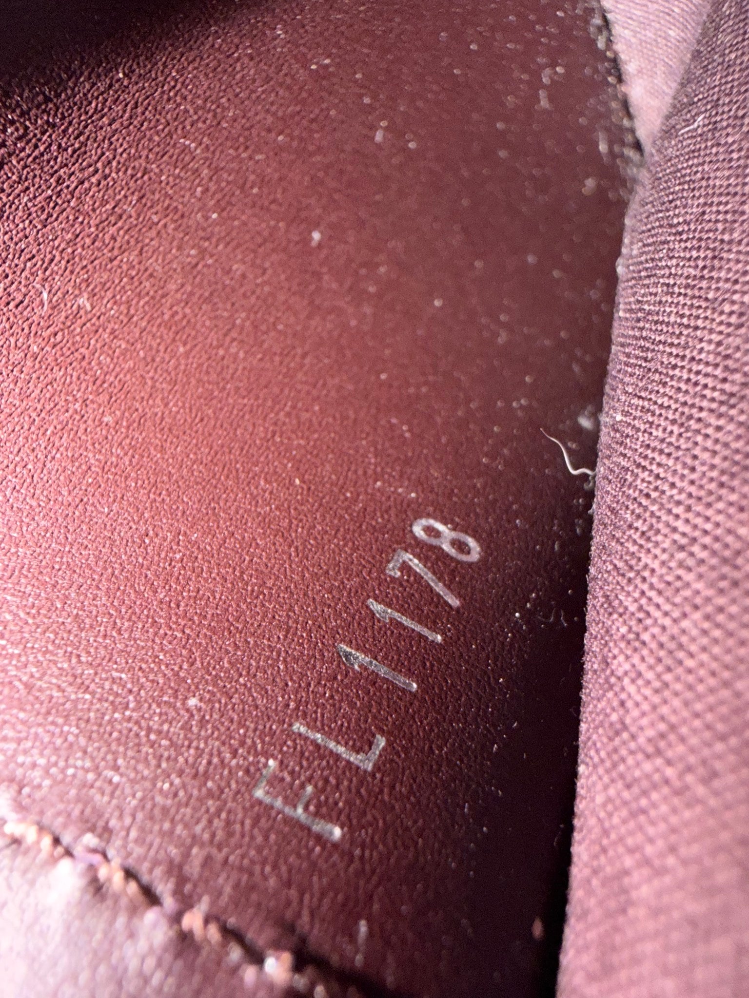 Louis Vuitton Burgundy Patent Leather Louise Chain Clutch PM