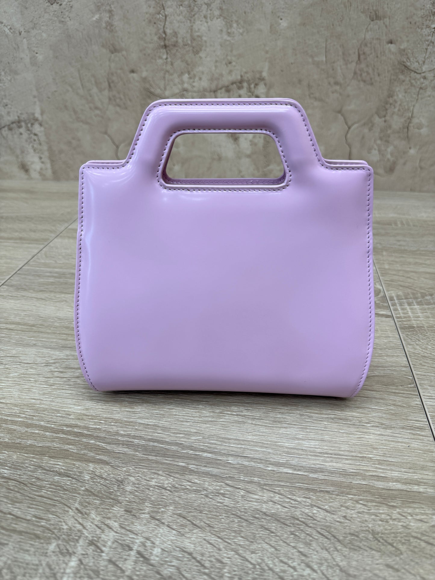 BRAND NEW- Salvatore Ferragamo Pink  Leather Wanda Mini Top Handle Bag
