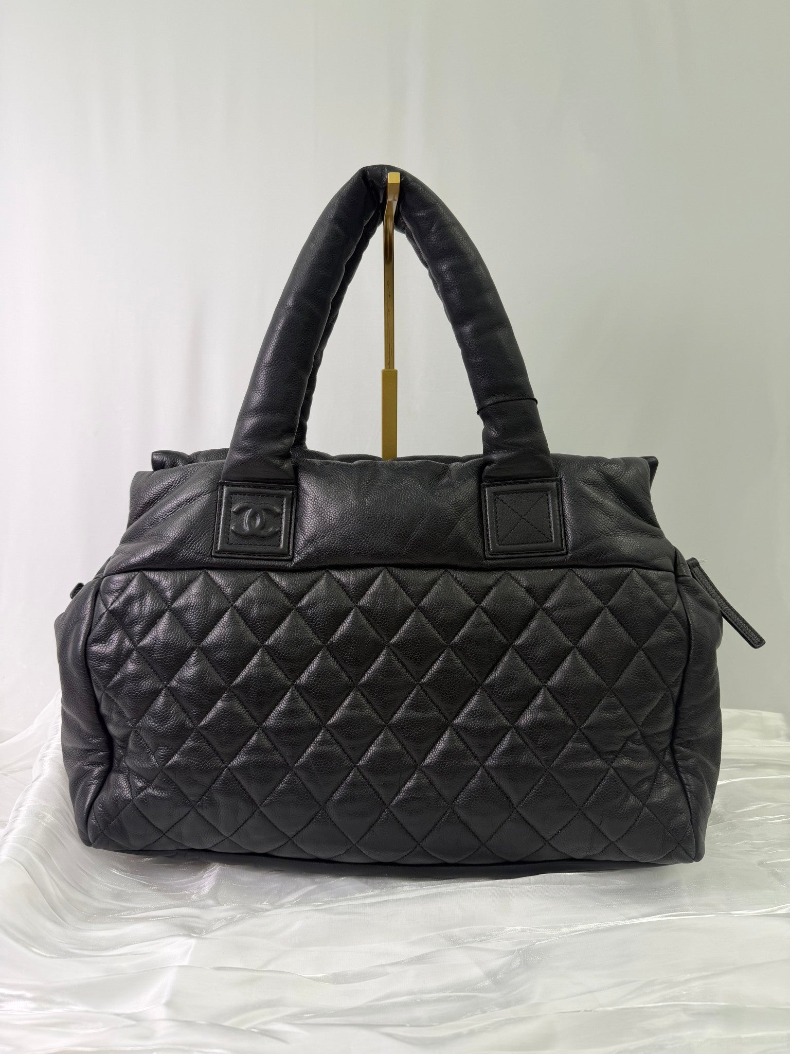 Chanel Black Caviar Leather Cocoon Tote