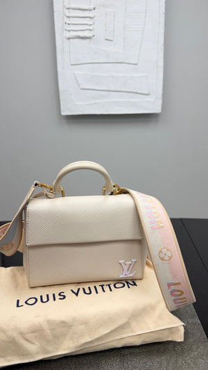 Louis Vuitton Cream Epi Leather Cluny Mini Handbag