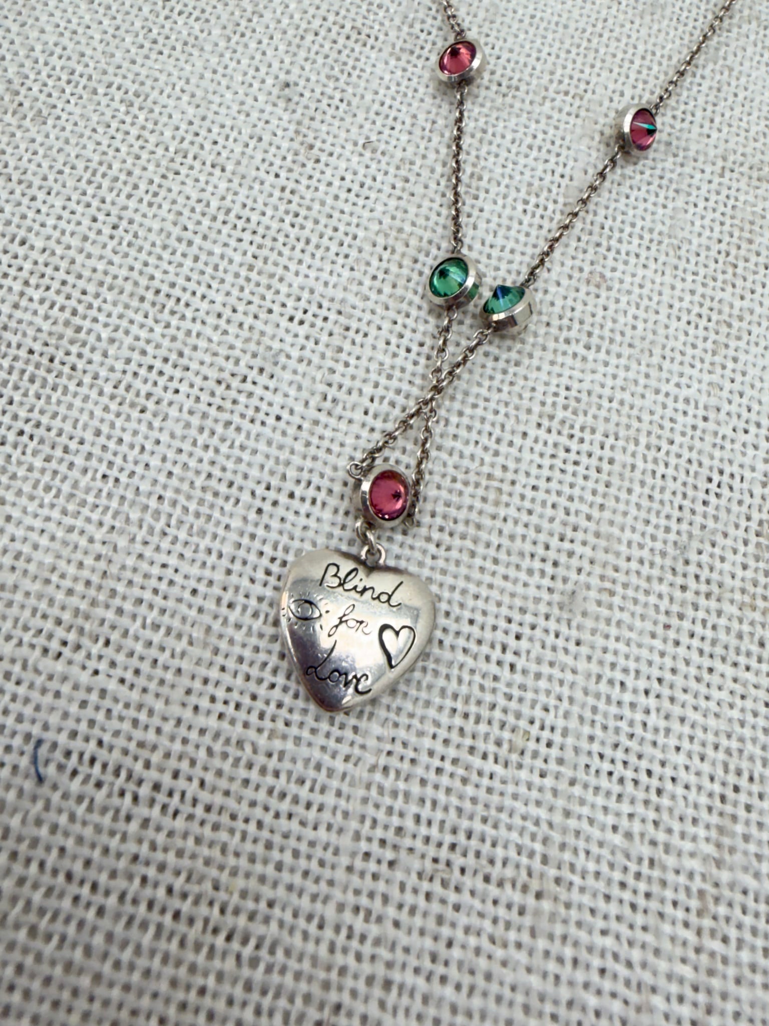 Gucci Silver Blind For Love Bracelet