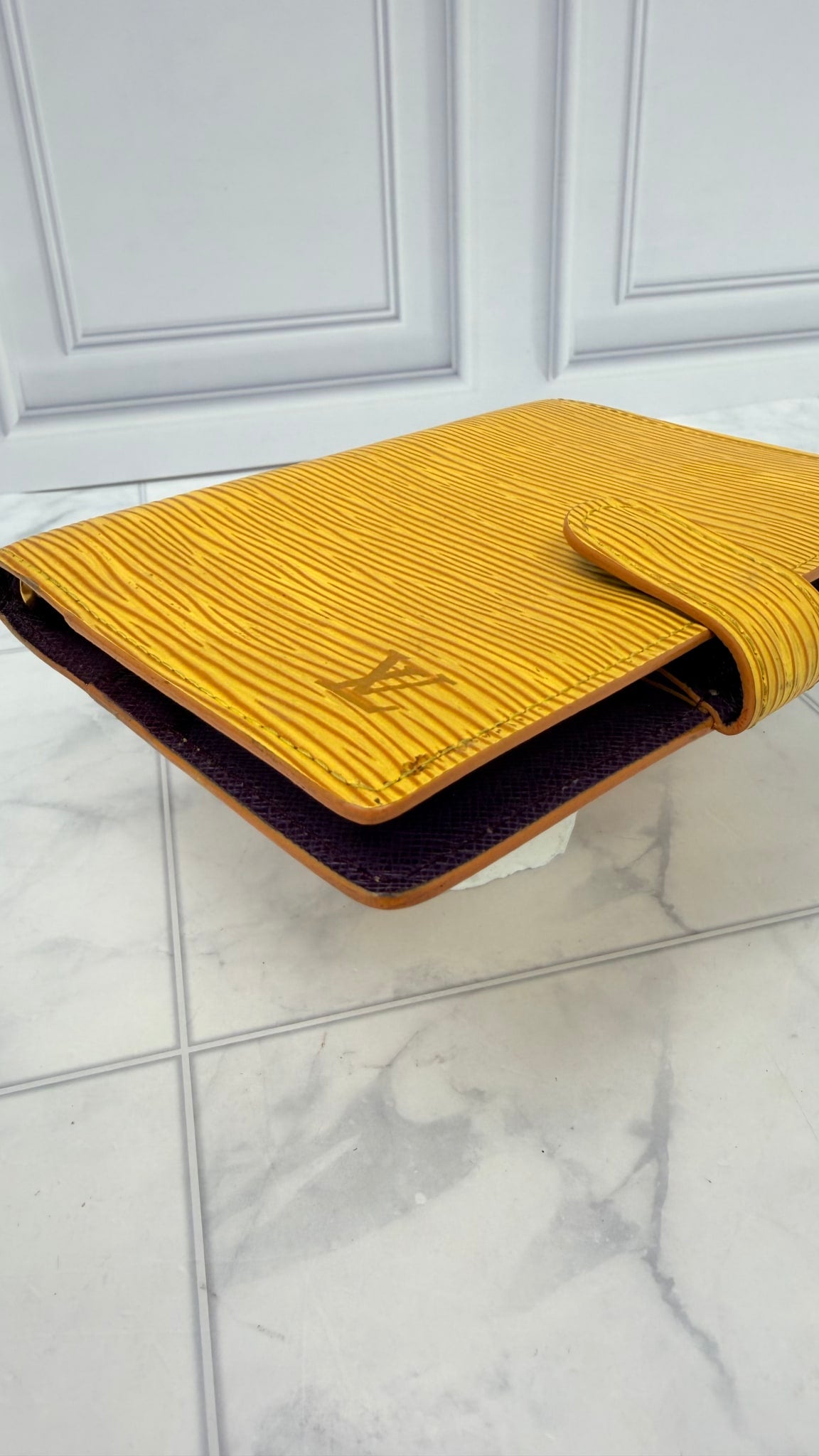Louis Vuitton Epi yellow agenda PM