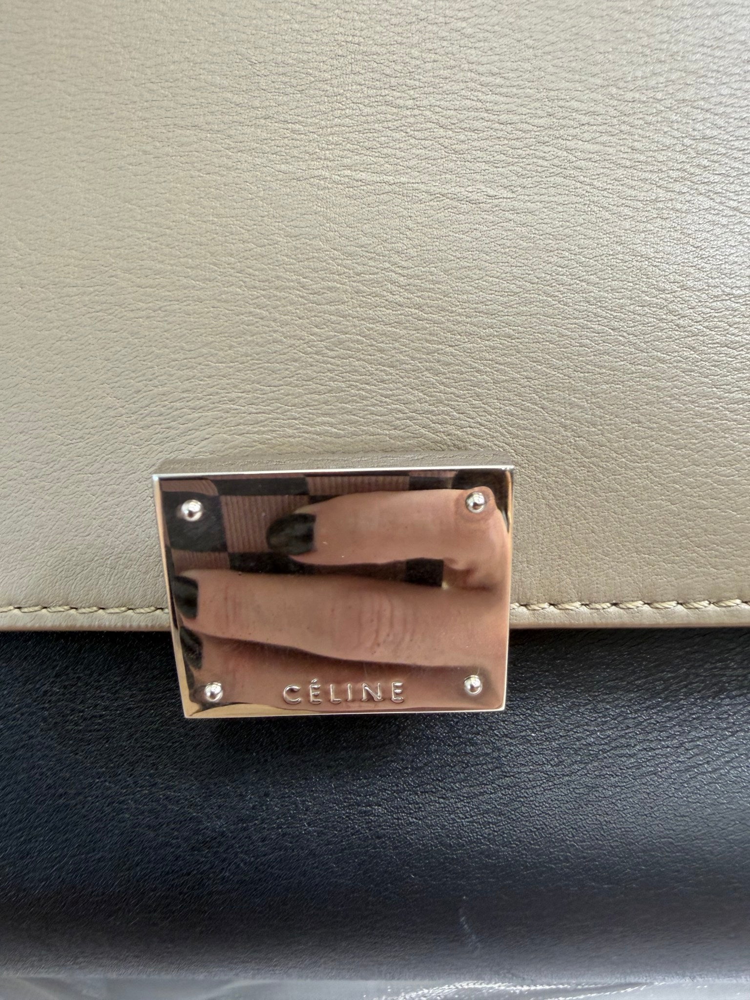 Celine Multicolor Trapeze Two Way Bag