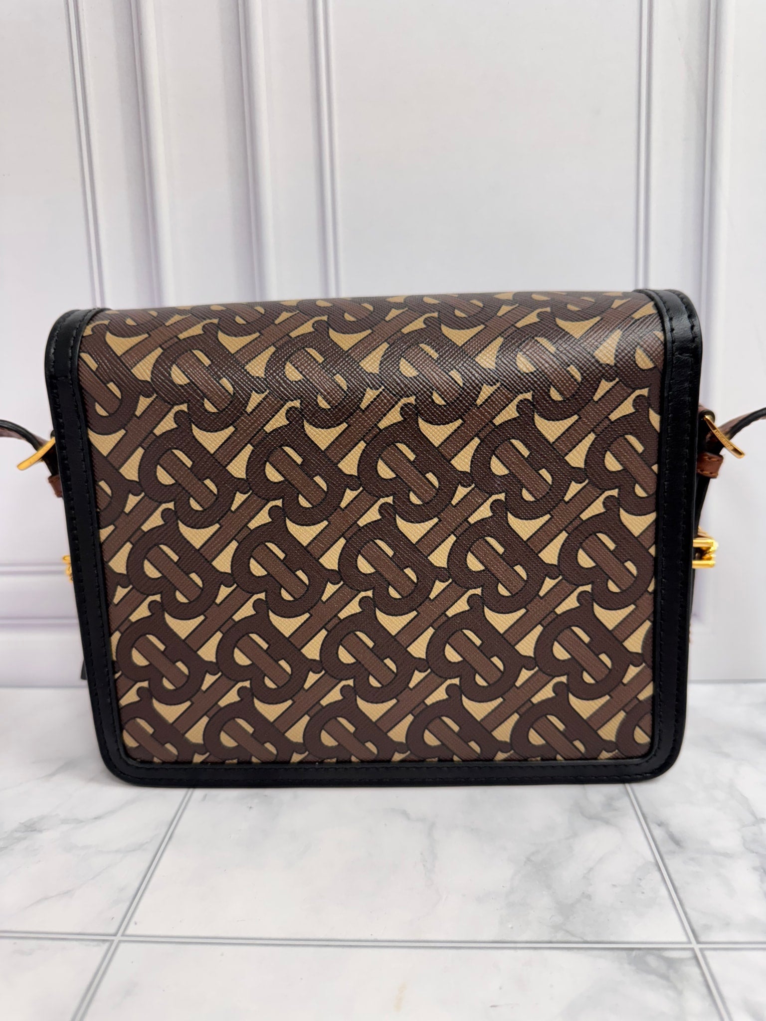 Burberry Brown TB Monogram Crossbody Bag