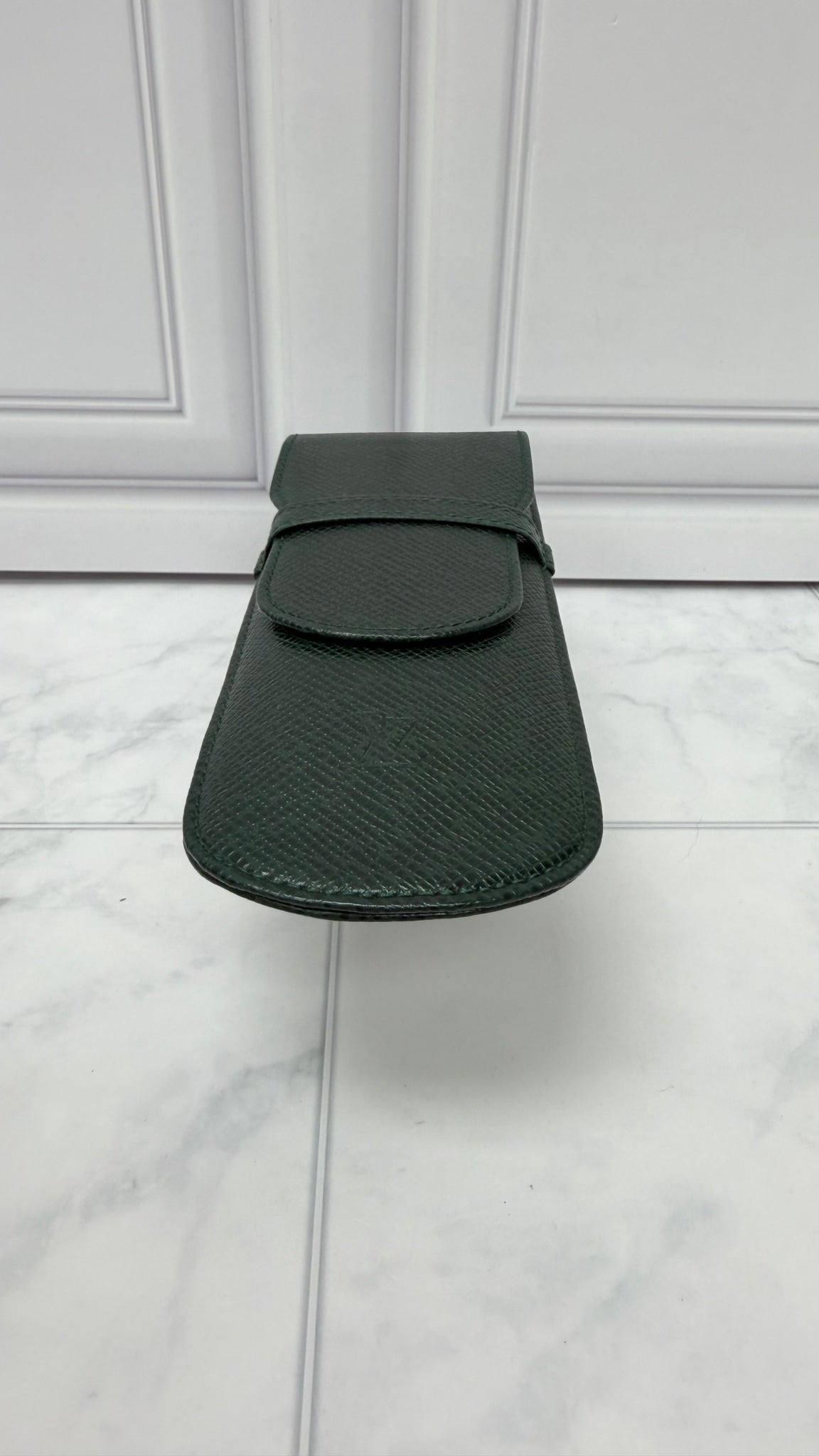 Louis Vuitton Green Taiga Leather Pen Holder