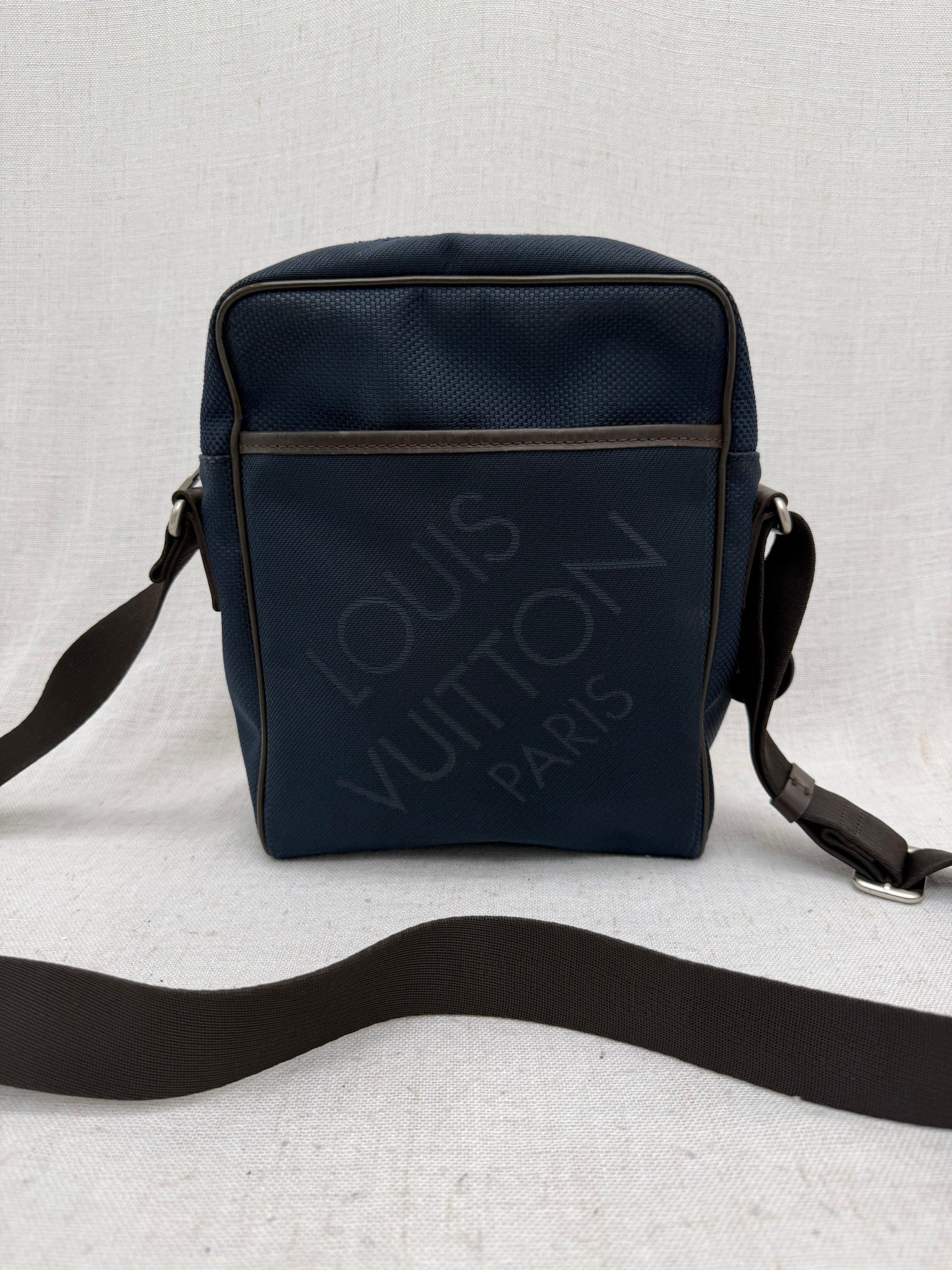 Louis Vuitton Navy Damier Geant Citadin Messenger Bag